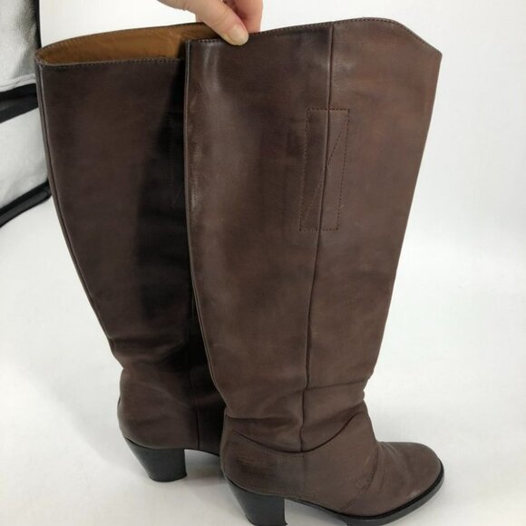 Acne Studio Pistol tall dark brown  heeled boots - Picture 6 of 16